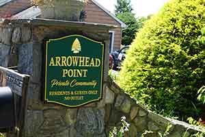 Arrowhead point on candlewood lake